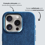 Alcantara Case Magsafe - Azul Oceano