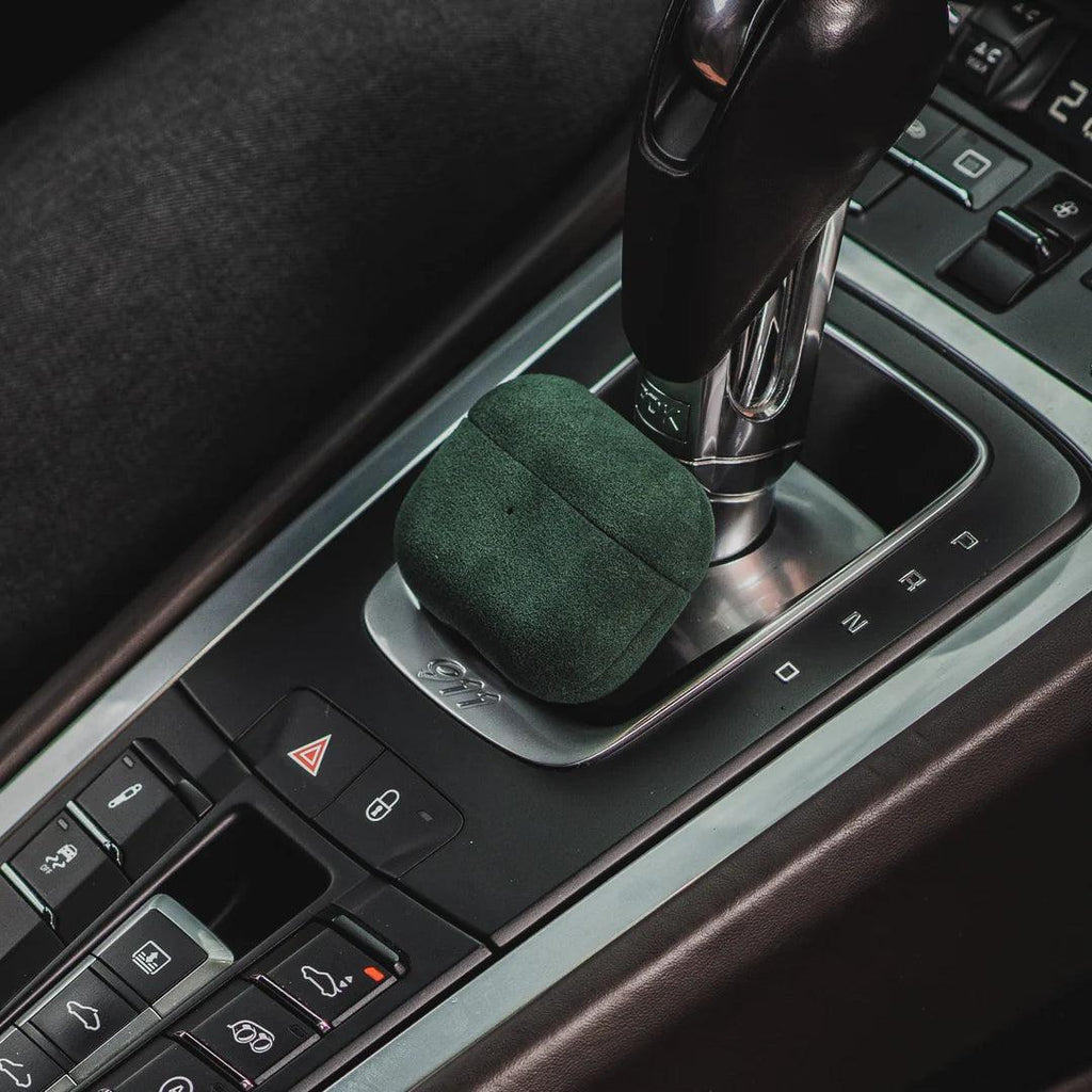 Alcantara Case - AirPods - Verde Meia Noite