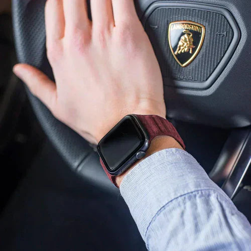 Alcantara Band Esporte - Apple Watch - Vinho
