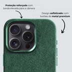 Alcantara Case Magsafe - Verde Meia Noite