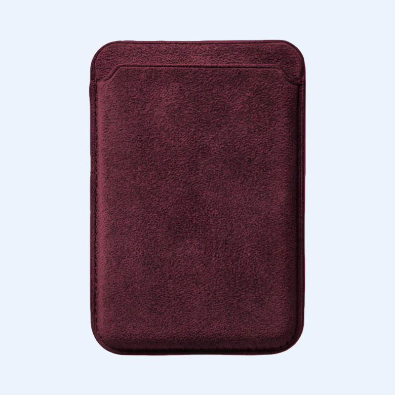 Carteira Alcantara MagSafe - Vinho